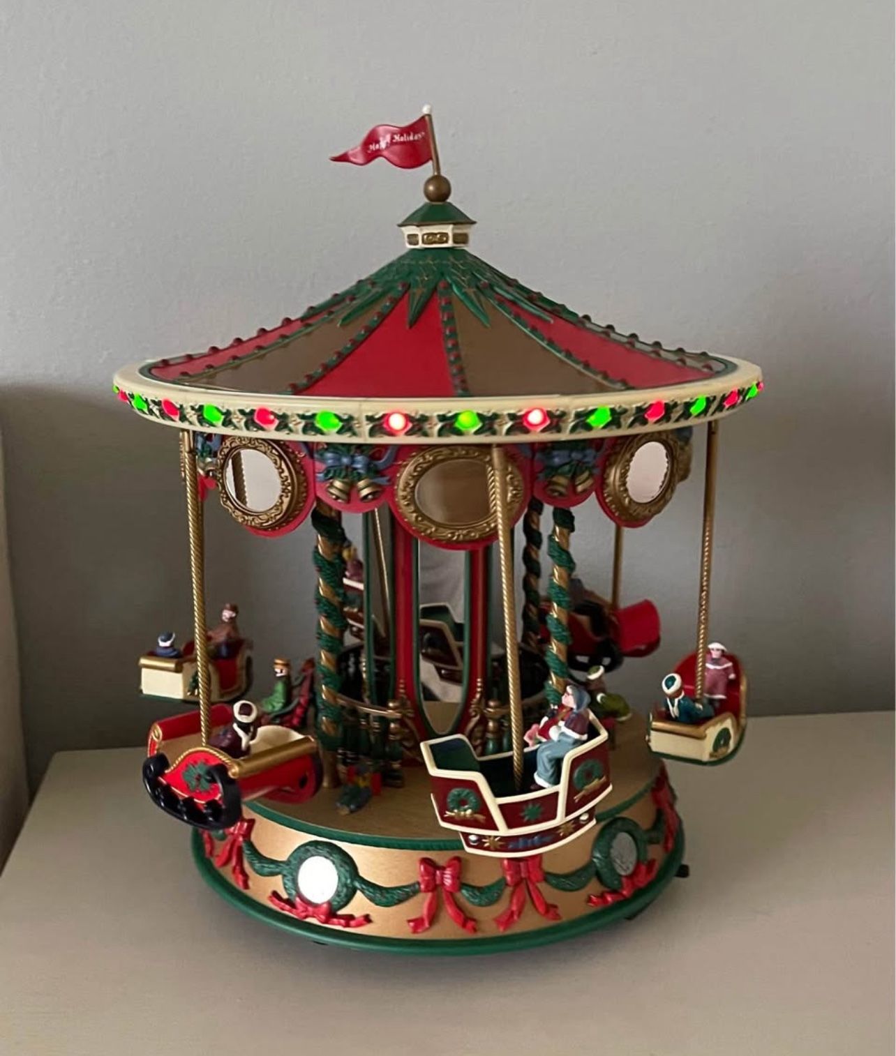 Mr Christmas Holiday FAIR CAROUSEL Vintage 1995