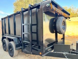 Brand New 12ft Long SCISSOR LIFT Hydraulic Dump Trailer FULLY LOADED 💪🏻