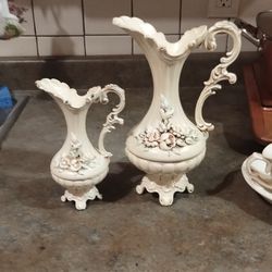 Porcelain CAPODIMONTE  Pitcher/VASE