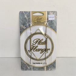 VINTAGE | Better Houseware Adjustable Brass Plate Hanger New In Package 4"-7" 