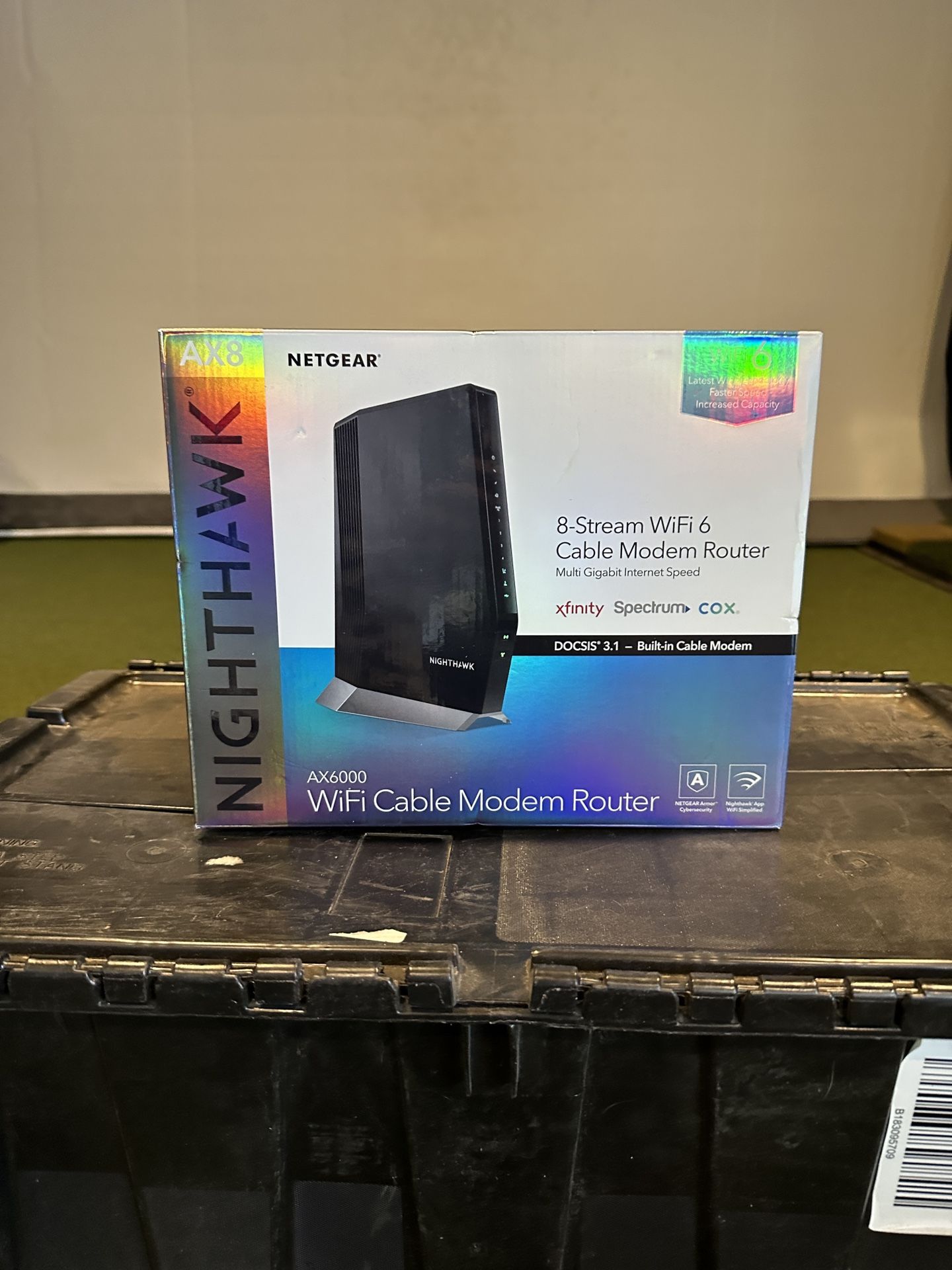 NETGEAR Nighthawk WiFi 6 Cable Modem Router CAX30-100NAS DOCSIS 3.1