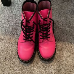 Hot Pink Doc Martins Boots Women’s Size 5 