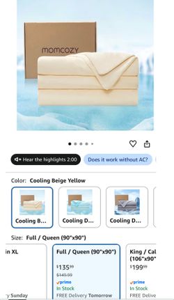 Momcozy Cooling Comforter - FULL/QUEEN