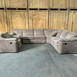 Sectional Sofa With Oversized Chair – $350 Obo