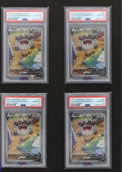 2022 Pokemon SWSH Lost Origin Galarian Perrserker V Alt Art Card 184/196 PSA 10