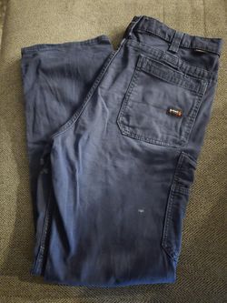 Ariat FR M5 Straight Leg. Navy Blue. 36x34.