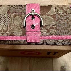 Authentic Coach Signature Wallet