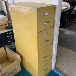4 Drawer file cabinet with new hanging folders