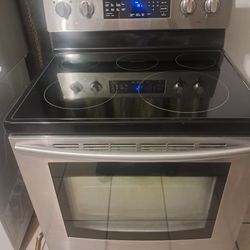 Samsung Stainless Steel Glass Top Stove $300