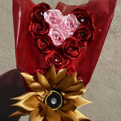 Forever Flower Bouquet Heart Shaped