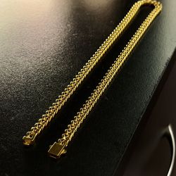 20” Cuban Link Chain, 18K Gold Plated Miami Cuban Chain Necklace  7mm Wide Hip Hop, 20" Men Women