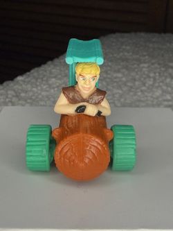 1993 Barney Rubble Car 2" McDonald's Action Figure Vehicle Flintstones Movie