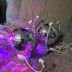 Set Of 2 Led Disco Lights With Movable Light Arms 