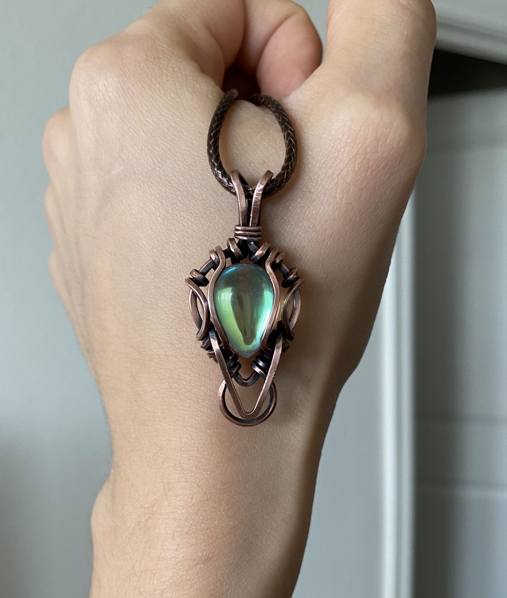 Mystic Opal Pendant Necklace