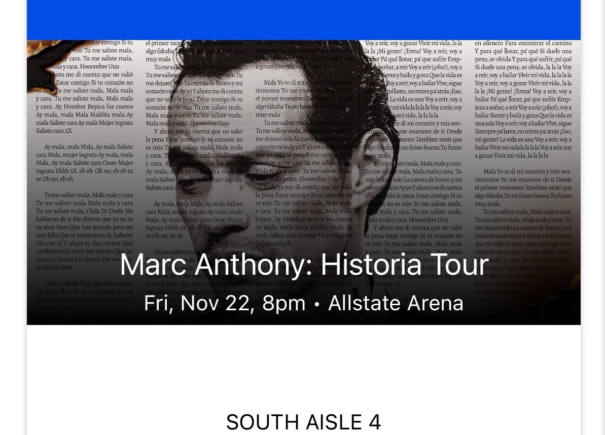 Sec 103 Row E Seats 25-28 4tix