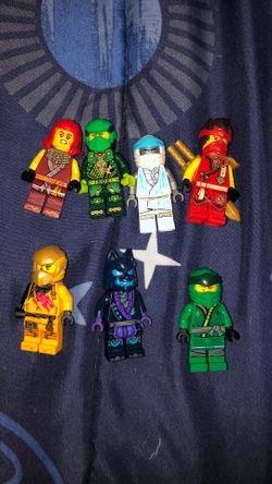 LEGO Ninjago minifigures. Lloyd,Kai,Zane,Arin,wyldfire,Lloyd, Wolf clan member