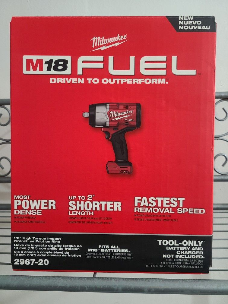 MILWAUKEE M18 FUEL 1/2" HIGH TORQUE! NEW FACTORY SEALED! $190 FIRM👈