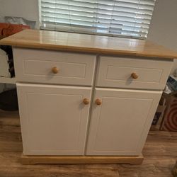 Solid Wood Kitchen Cabinet / Storage Cabinet 36”W × 17”D × 33”H 
