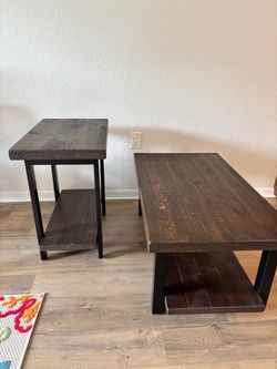 Coffee Table and End Table - $200