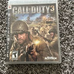 Sony Playstation 3 PS3 Call of Duty 3 Complete w/ Manual CIB 2006 Game Clean Cd 