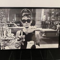 Audrey Hepburn Breakfast at Tiffany's Framed Poster