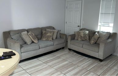 Grey couches