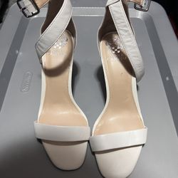 Vince Camuto White Sandal Heels Size 10