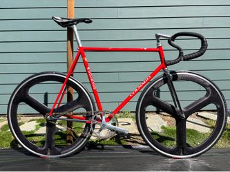 Colnago Track 58cm - Campagnolo Pista - Specialized/HED Tri Spoke - Columbus