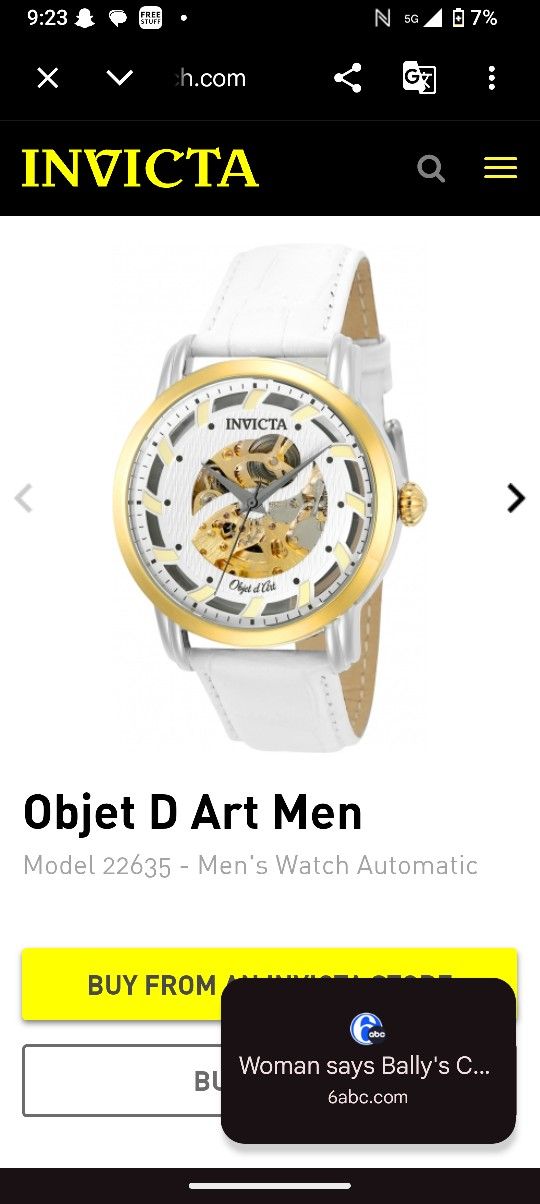 Beautiful Invicta Watch Only $80