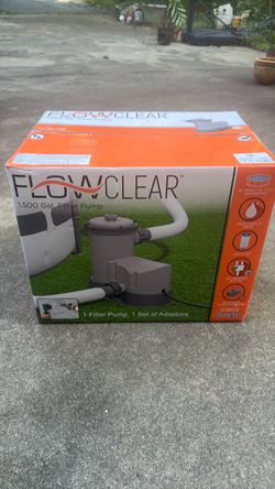 Bestway Flowclear 1,500 Gal Filter Pump New in box
