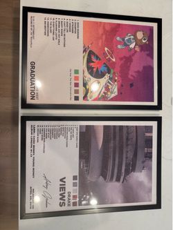 Drake Views and Kanye West Graduation Poster