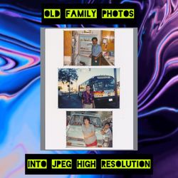 Develop your old photos into JPEG