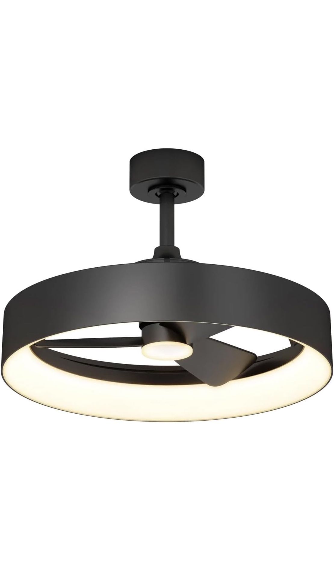 Austin 23" LED Chandelier Ceiling Fan Fandelier, Black