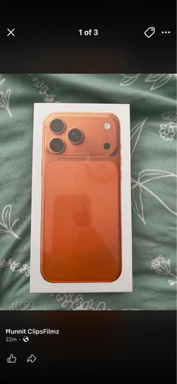 iPhone 17 pro max cosmetic orange