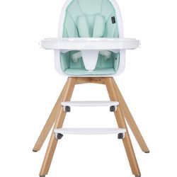 Evolur Zoodle 2 In 1 High Chair, Modern Design, Toddler Chair, Removable Cushion, Adjustable Tray, Baby And Toddler