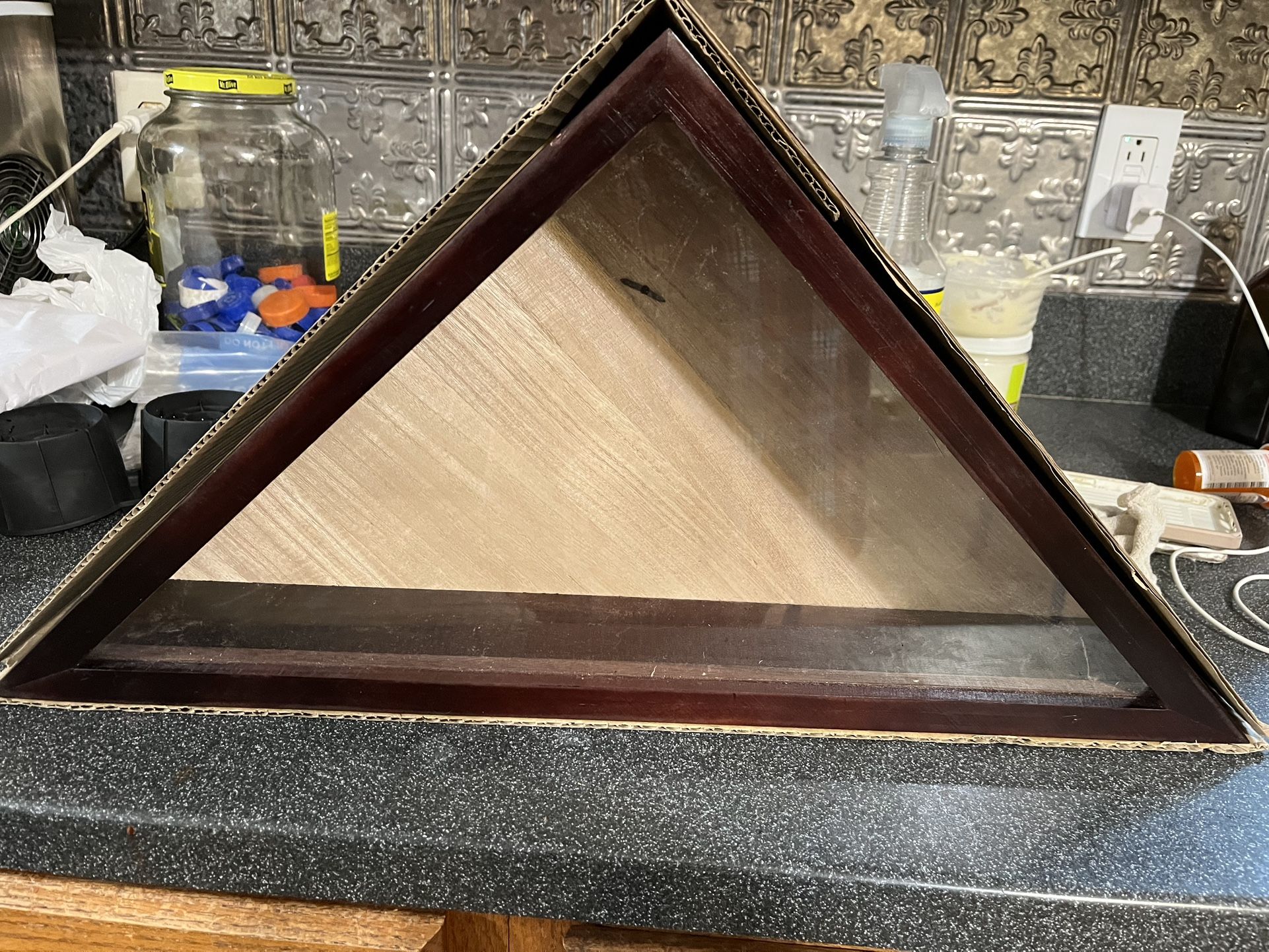 Flag Display Case American Veteran Burial Flag