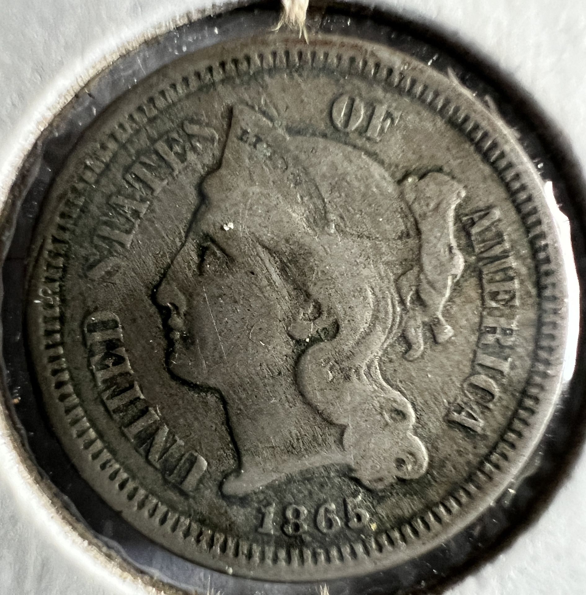 1867 3 Cents Coin (USA)