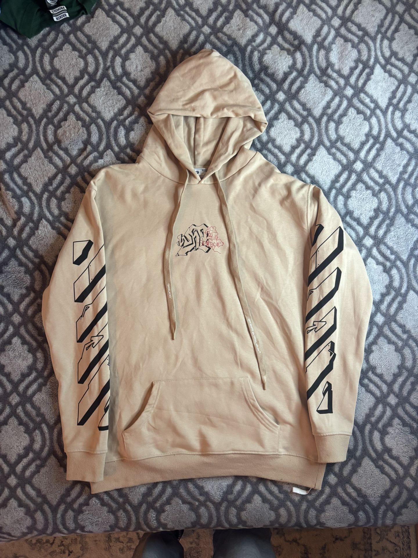 Off White French Terry Hoodie
