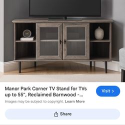 Manor park corner tv Stand 55”