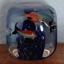 Vintage Hand Blown Glass , 1979