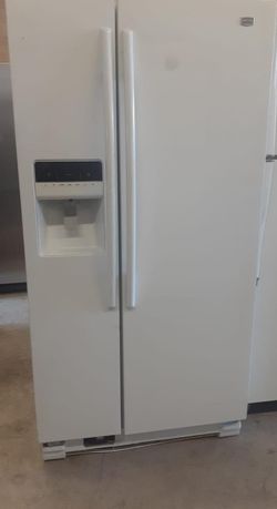Maytag Side By Side  White Refrigerator
