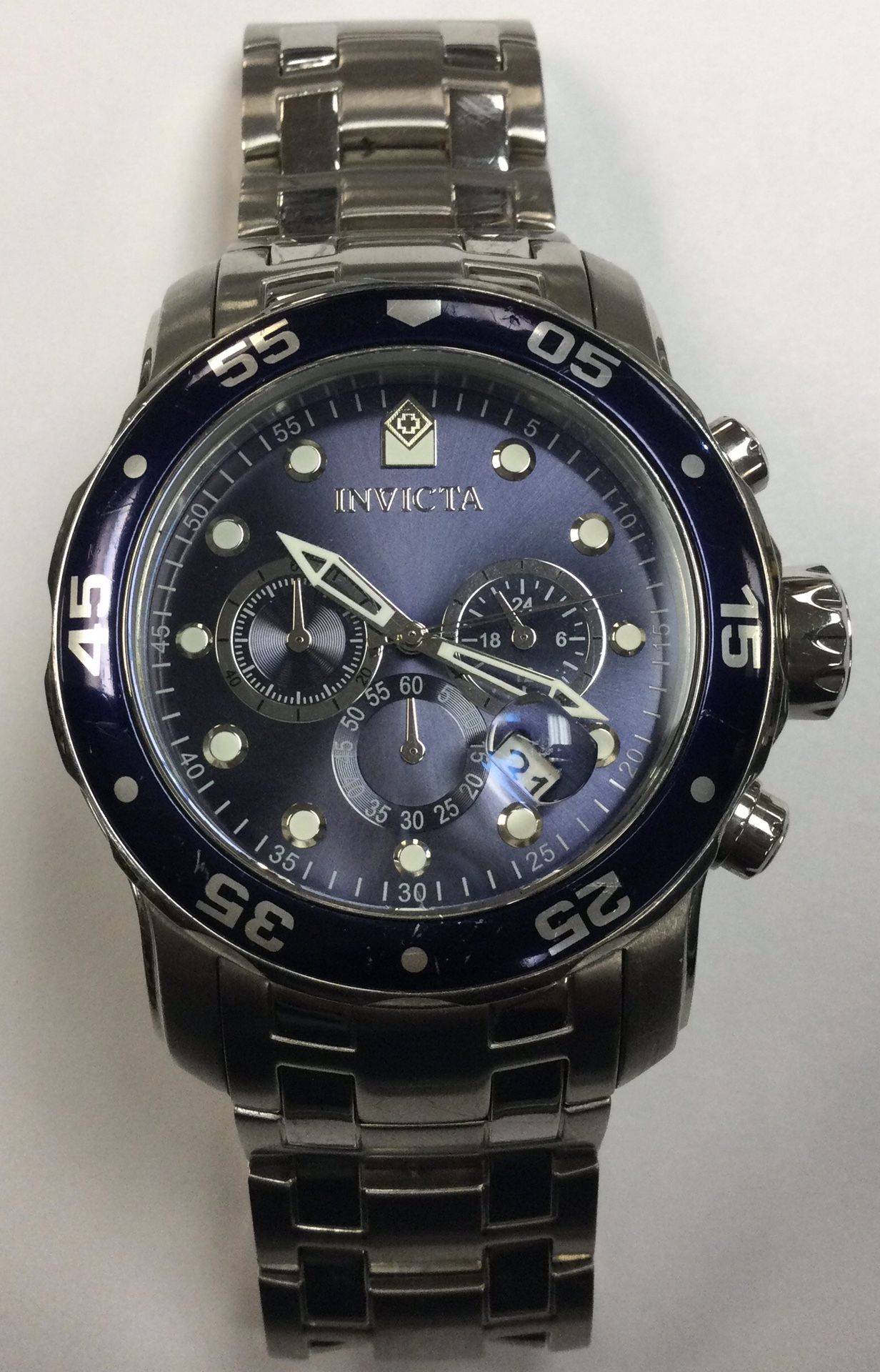 Invicta Men's Chronograph 48mm Pro Diver Watch (Stainless Steel - Main Image