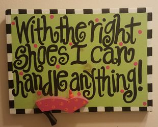What a cute piece of Wall art for you shoe Lovers