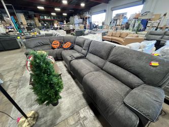 Redding Fabric Power reclining sectional 6-piece