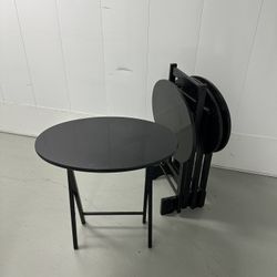 4 Piece TV Tray Snack Tables Set w/ Holder 