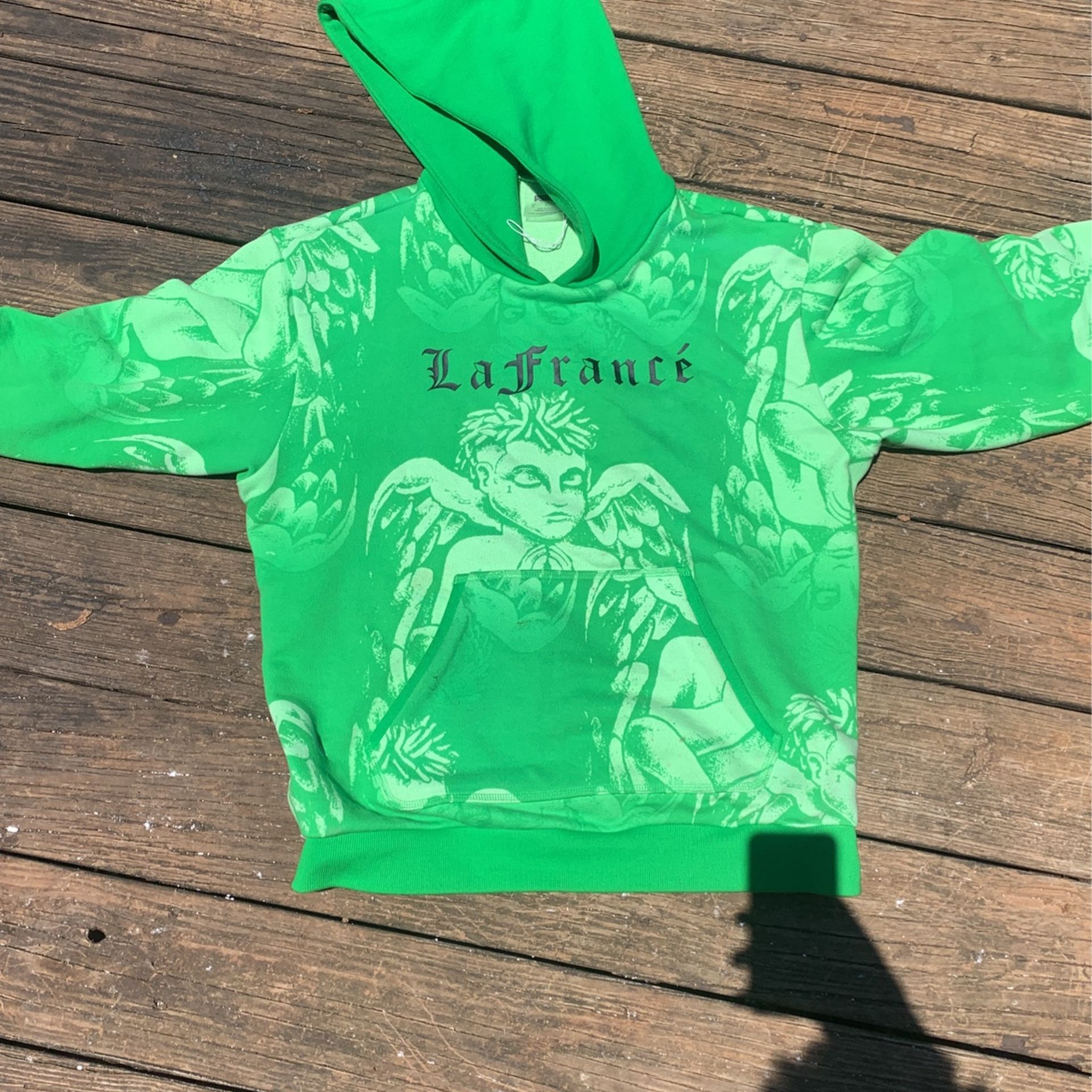 Green Puma Hoodie " La France"