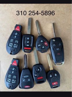 Controles y llaves para carros keys fobs remotes cut and programmed
