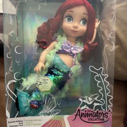 Disney Store Animators' Collection SPECIAL EDITION ARIEL DOLL Little Mermaid 15"