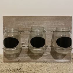Mason Jar Hanging Wall Decor Shabby Chic