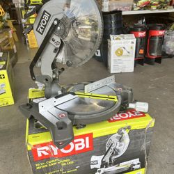 RYOBI 14 Amp Corded 10 in. Compound Miter Saw with LED Cutline Indicator